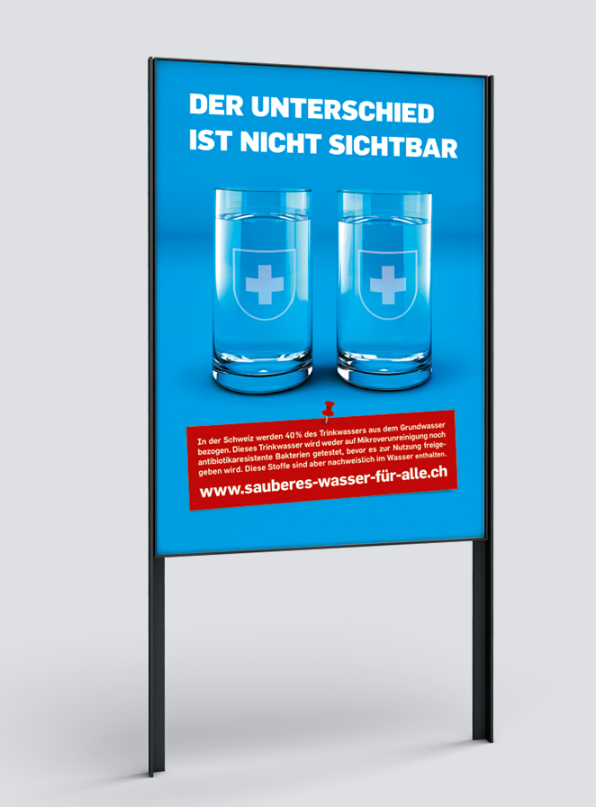 Plakat F4, Kampagne «Sauberes Wasser für alle»
