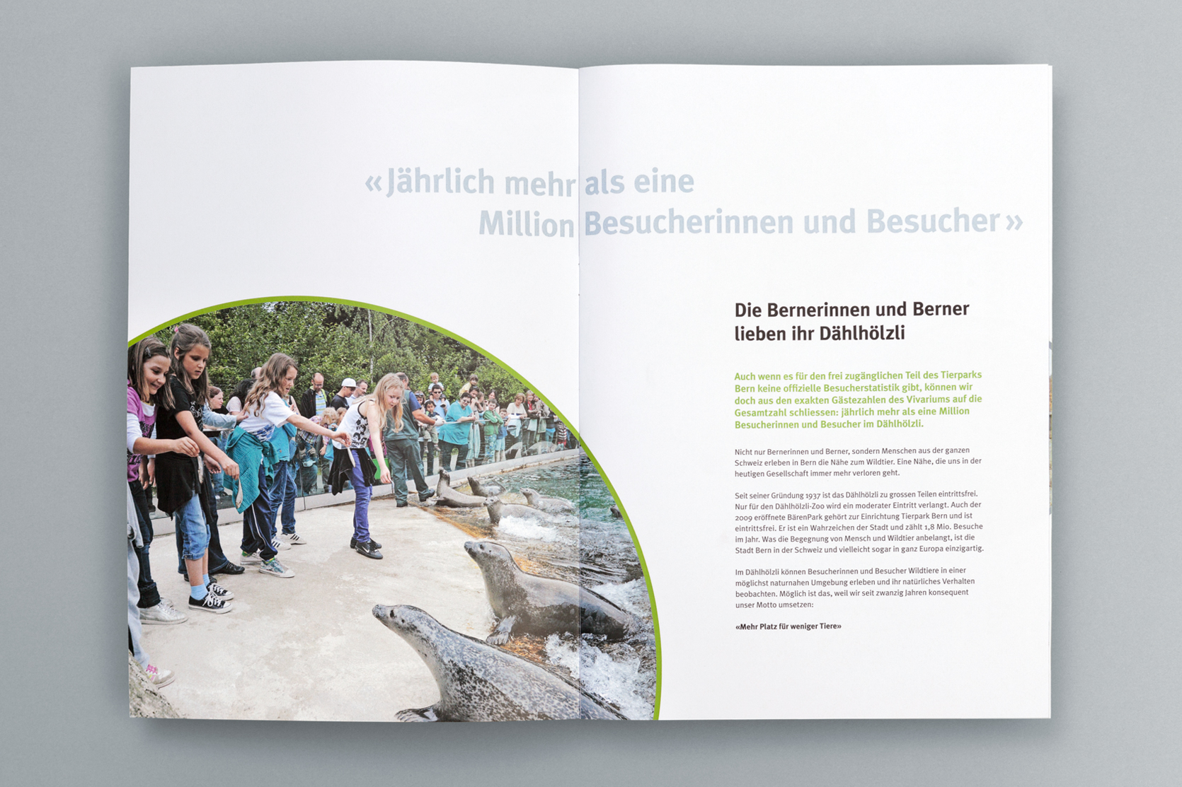 Imagebroschüre Fundraising Steinbockanlage, Tierpark Bern